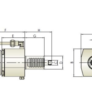 Изображение товара - Блок приводной осевой VDI30-ER25-1809 внеш. СОЖ (THB-A04-30A) Hold Well