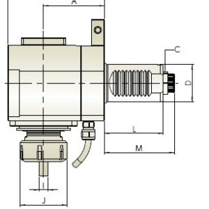 Изображение товара - Блок приводной радиальный VDI30-ER25-85-5480 внеш. СОЖ (THB-B04.85-30B) Hold Well