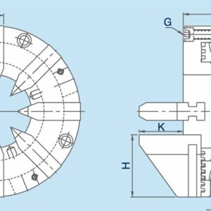 Изображение товара - AE-09, Патрон 8-ми кул., чугун, цельные кулачки