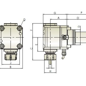 Изображение товара - Блок приводной радиальный BMT55-ER25-70-1809 внеш. СОЖ (THM-B04.70-55C) Hold Well