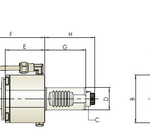 Изображение товара - Блок приводной осевой VDI30-ER25-5480 внеш. СОЖ (THB-A04-30B) Hold Well