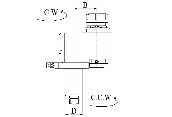 Блок приводной осевой со смещением оси VDI50-ER40-65-1809 внутр. СОЖ (CWDA5018094065) Evermore