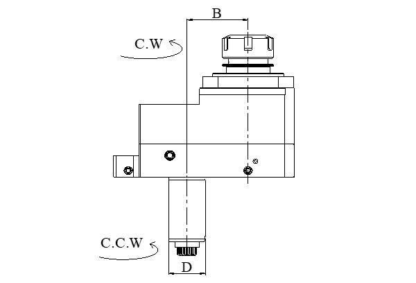 Блок приводной осевой со смещением оси VDI50-ER40-65-5480 внутр. СОЖ (CWDA5054804065) Evermore