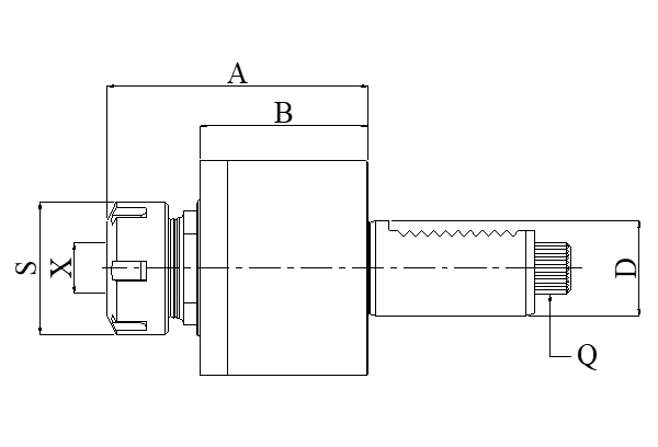 Блок приводной осевой VDI40-ER32-5482 внеш. СОЖ (DA40548232) Evermore