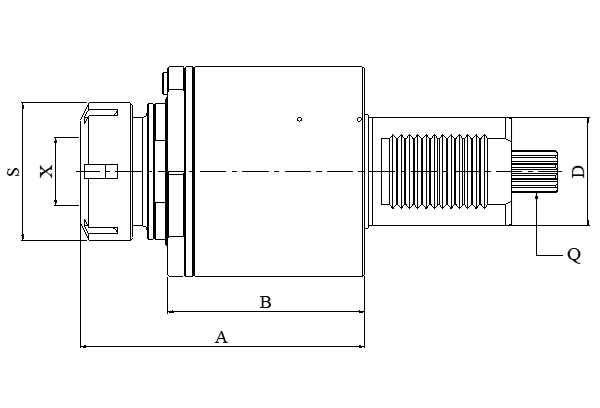 Блок приводной осевой VDI60-ER50-5482 внутр. СОЖ (CWDA60548250) Evermore