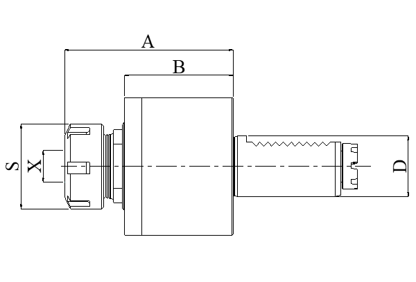 Блок приводной осевой VDI40-ER32-MT внеш. СОЖ (DAC40MT32) Evermore