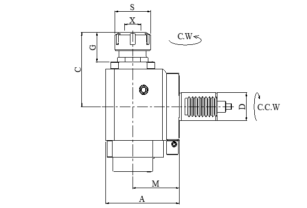Блок приводной радиальный VDI40-ER32-85-1809 внутр. СОЖ (CWFR4018093285) Evermore