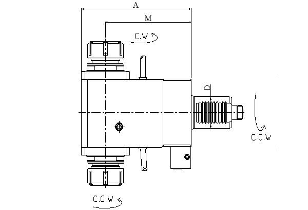 Блок приводной радиальный двусторонний VDI40-ER32-85-1809 внеш. СОЖ (FL4018093285D) Evermore