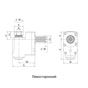 Изображение товара Блок приводной радиальный VDI60-ER50-135-MT внеш. СОЖ (BL60MT50135) Evermore