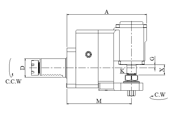 Блок приводной радиальный VDI30-16-MT внеш. СОЖ (BR30MT16C/3) Evermore