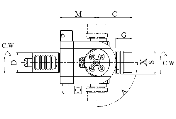 Блок приводной с изменяемым углом VDI50-ER25-1809 внеш. СОЖ (DA50180925B) Evermore