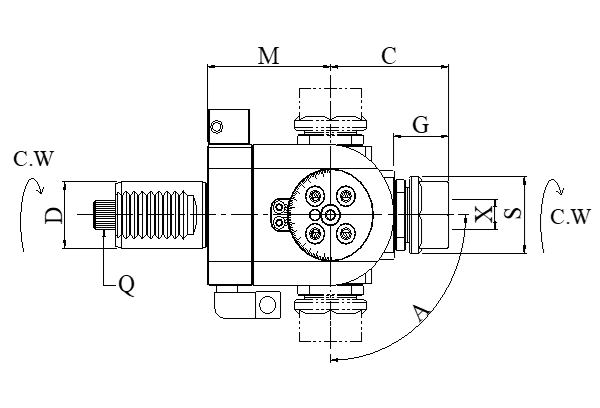 Блок приводной с изменяемым углом VDI30-ER20-5482 внеш. СОЖ (DA30548220B) Evermore