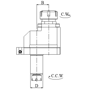 Изображение товара Блок приводной осевой VDI40-ER32-MT внутр. СОЖ (CWDA40MT32) Evermore