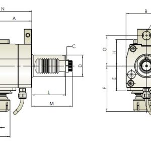 Изображение товара - Блок приводной радиальный VDI40-ER32-65-5480 внеш. СОЖ (THB-B05.65-40B) Hold Well