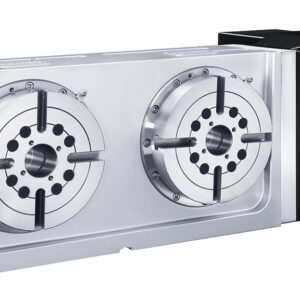 Изображение товара Стол поворотный многошпиндельный с ЧПУ (4-я ось) Detron GXA-170S-2W-250