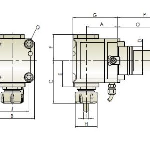 Изображение товара - Блок приводной радиальный VDI40-ER32-65-HAAS внеш. СОЖ (THB-B05.65-40F) Hold Well