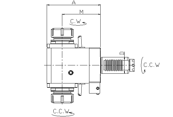 Блок приводной радиальный двусторонний VDI40-ER32-85-MT внеш. СОЖ (FL40MT3285D) Evermore