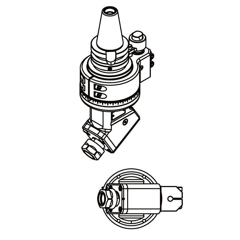 Изображение товара - Головка угловая DK90-BT40-D13-30-CAT