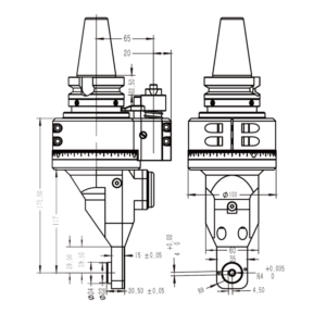 Изображение товара - Головка угловая DK90-BT40-D30-001