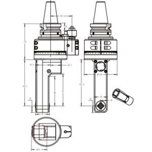 Изображение товара - Головка угловая DK90-BT40-DC10