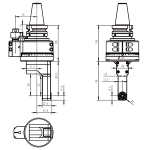 Изображение товара - Головка угловая DK90-BT40-DC6-66