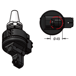 Изображение товара - Головка угловая DK90-BT40-DC7-35