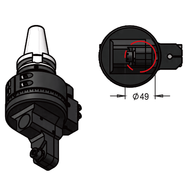 Изображение товара - Головка угловая DK90-BT40-DC7-35