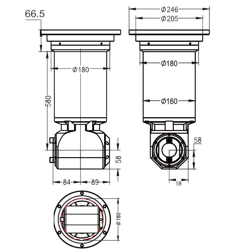 Изображение товара - Головка угловая DK90-BT50-BT40-580L