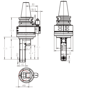 Изображение товара - Головка угловая DK90-BT50-DC10