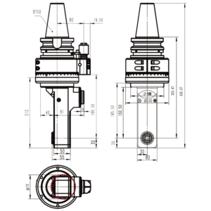Изображение товара - Головка угловая DK90-BT50-DC13