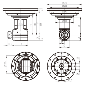 Изображение товара - Головка угловая DK90-BT50-ER32-125 FLANGE LINK