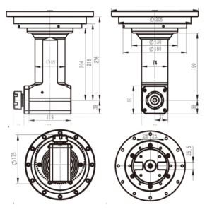 Изображение товара - Головка угловая DK90-BT50-ER32-190 FLANGE LINK