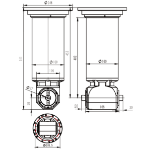 Изображение товара - Головка угловая двусторонняя DK90-BT50-FMB27-2X