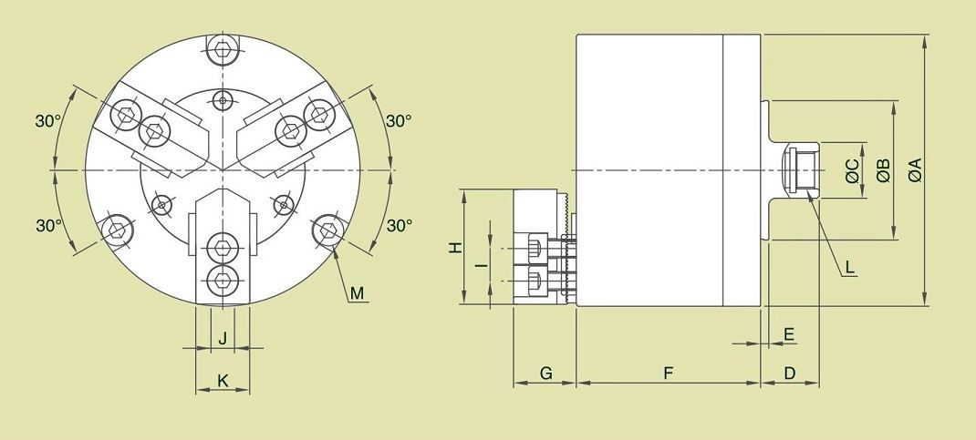 Изображение товара - MR-04, Патрон 3-х кул., пневматический