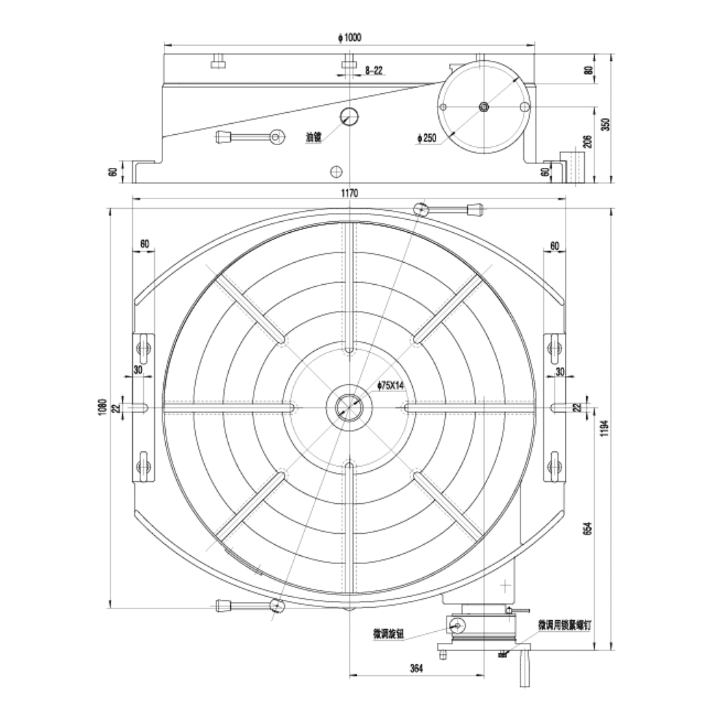 Изображение товара - Механический поворотный стол TX121200