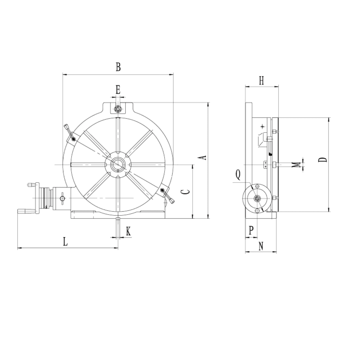 Изображение товара - Механический поворотный стол T13400B