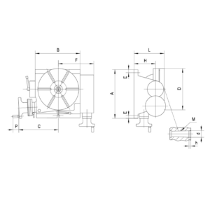 Изображение товара - Механический поворотный стол TSK200