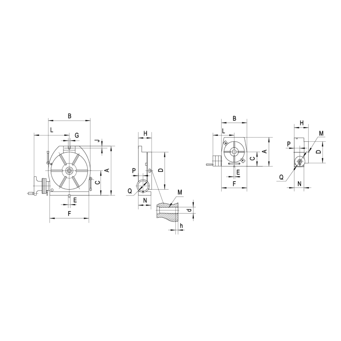 Изображение товара - Механический поворотный стол TSL320