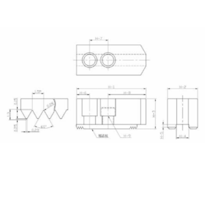 Изображение товара - Кулачки сырые 10″, паз 16мм, высота 42мм, M12