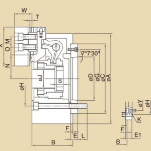 Изображение товара - EL-06/A2-5, Патрон 3-х кул., гидравлический (M55×2P)
