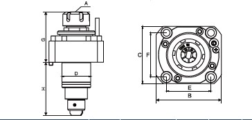 Изображение товара - Блок приводной осевой BMT65-ER32-1809 внеш. СОЖ (BMT65-SA-ER32) Sanmen
