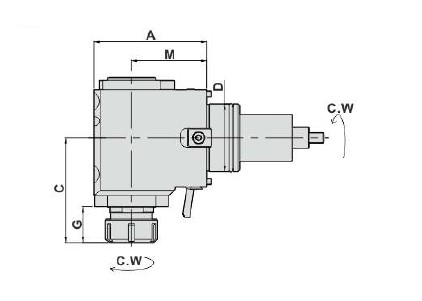 Блок приводной радиальный BMT65-ER32-65-1809 внеш. СОЖ (DW300-DF65-32-65) Evermore