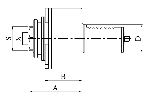 Блок приводной осевой VDI25-ER20A-1809 внеш. СОЖ (DA251809ER20A) Evermore