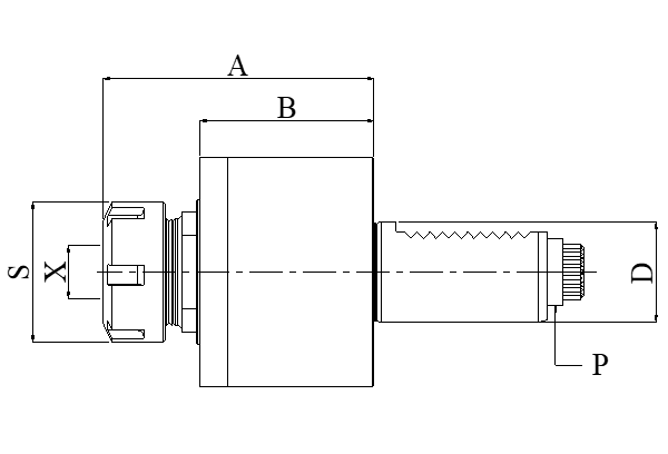 Блок приводной осевой VDI60-ER32-5480 внеш. СОЖ (TDA60548032) Evermore