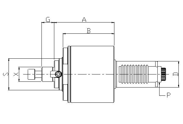 Блок приводной осевой VDI40-22-5480 внеш. СОЖ (DAC40548022C) Evermore