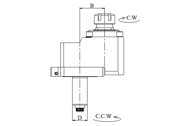 Блок приводной осевой со смещением оси VDI30-ER25-29-5480 внеш. СОЖ (DA3054802529) Evermore