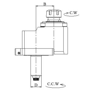 Изображение товара Блок приводной осевой со смещением оси VDI30-ER25-29-5480 внеш. СОЖ (DA3054802529/1) Evermore