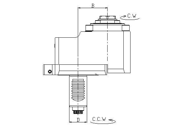 Блок приводной осевой со смещением оси VDI30-ER25A-50-5480 внеш. СОЖ (DA30548025A50-L) Evermore