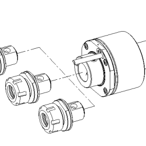 Изображение товара Блок приводной осевой VDI40-ER25-5480 внеш. СОЖ (DAC40548025-QF) Evermore