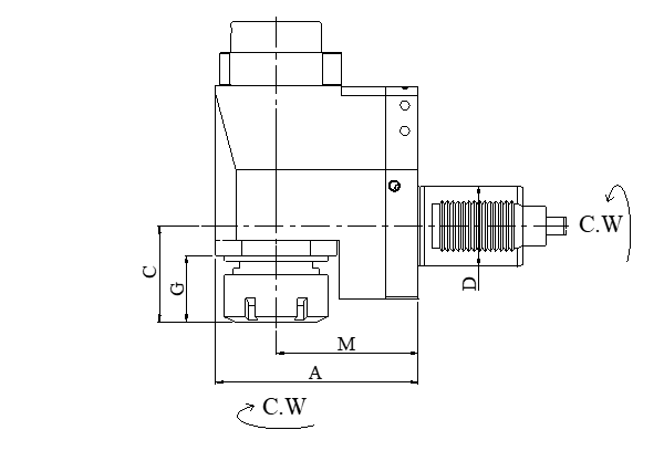 Блок приводной радиальный VDI60-ER40-106-1809 внутр. СОЖ (CWBL60180940106) Evermore